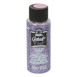 FolkArt Glitterific Fine Acrylic Paint - Purple, 2 oz - front