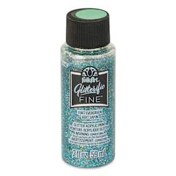 FolkArt Glitterific Fine Acrylic Paint - Evergreen, 2 oz - front