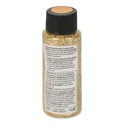 FolkArt Glitterific Fine Acrylic Paint - Gold, 2 oz - back
