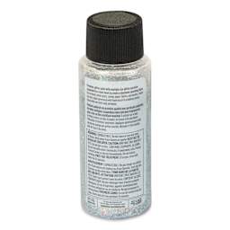 FolkArt Glitterific Fine Acrylic Paint - Silver, 2 oz - back