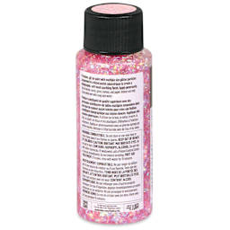 FolkArt Glitterific Pastel Paint - Pastel Pink, 2 oz, back of bottle