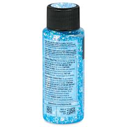 FolkArt Glitterific Pastel Paint - Pastel Blue, 2 oz, back of bottle