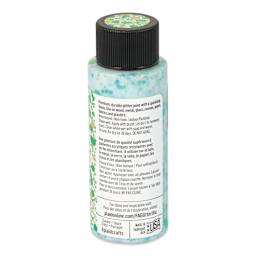 FolkArt Glitterific Pop Acrylic Paint - Dragon Scales, 2 oz - back