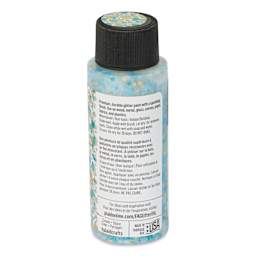 FolkArt Glitterific Pop Acrylic Paint - Beach Vibe, 2 oz - back