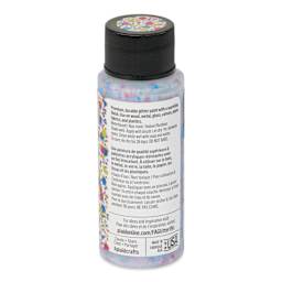 FolkArt Glitterific Pop Acrylic Paint - Birthday Party, 2 oz - back