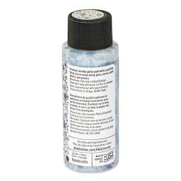 FolkArt Glitterific Pop Acrylic Paint - Black Ice, 2 oz - back