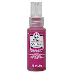 FolkArt Murano Glass Paint - Pink, 2 oz
