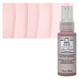 FolkArt Murano Glass Paint - Smoky Quartz, 2 oz bottle and swatch