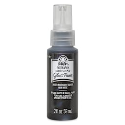 FolkArt Murano Glass Paint - Iridescent Black, 2 oz