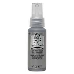 FolkArt Murano Glass Paint - Metallic Silver, 2 oz