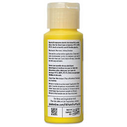 FolkArt Paint for Plastic - Pineapple Pop, 2 oz back