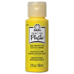 FolkArt Paint for Plastic - Pineapple Pop, 2 oz