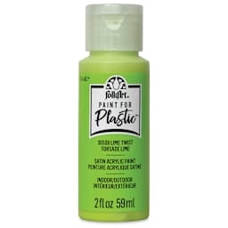 FolkArt Paint for Plastic - Lime Twist, 2 oz