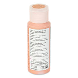 Plaid FolkArt Sugar Metallic Acrylic Paint - Prosecco, 2 oz, Bottle - back
