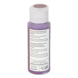 Plaid FolkArt Sugar Metallic Acrylic Paint - Magnetic Purple, 2 oz, Bottle - back