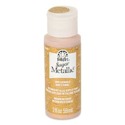 Plaid FolkArt Sugar Metallic Acrylic Paint - Evergold, 2 oz, Bottle - front