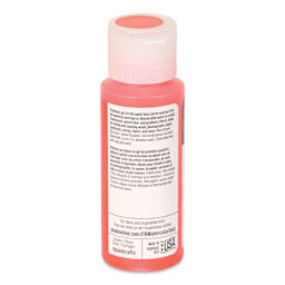 FolkArt Watercolor Gelz Acrylic Paint - Hibiscus Red, 2 oz - back