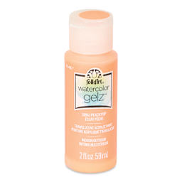 FolkArt Watercolor Gelz Acrylic Paint- Peach Pop, 2 oz - front