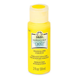 FolkArt Watercolor Gelz Acrylic Paint - Meyer Lemon, 2 oz - front