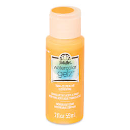 FolkArt Watercolor Gelz Acrylic Paint - Clementine, 2 oz - front