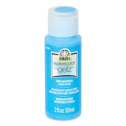 FolkArt Watercolor Gelz Acrylic Paint - Waterfall, 2 oz - front