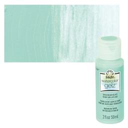 FolkArt Watercolor Gelz Acrylic Paint - Beach Glass - Bottle and Swatch