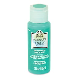 FolkArt Watercolor Gelz Acrylic Paint - Mermaid Tail, 2 oz - front