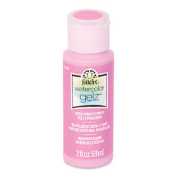 FolkArt Watercolor Gelz Acrylic Paint - Punchy Purple, 2 oz - front
