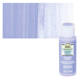 FolkArt Watercolor Gelz Acrylic Paint - Periwinkle - Bottle and Swatch