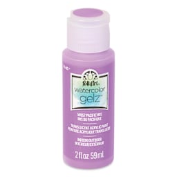 FolkArt Watercolor Gelz Acrylic Paint - Pacific Iris, 2 oz - front