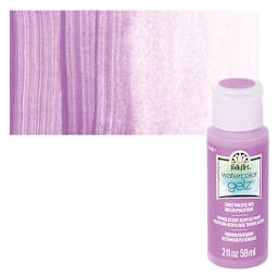 FolkArt Watercolor Gelz Acrylic Paint - Pacific Iris - Bottle and Swatch