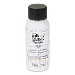 Gallery Glass Stained Glass Confetti Paint - Hologram, 2 oz - front