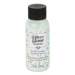 Gallery Glass Stained Glass Confetti Paint - Green, 2 oz - front