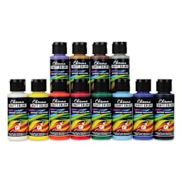 Chroma Craft Colors Acrylic Paints - Basic Colors, Set of 12, 2 oz