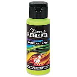 Chroma Craft Colors Acrylic Paint - Inchworm, 2 oz
