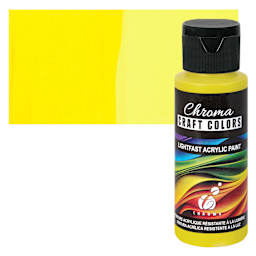 Chroma Craft Colors Acrylic Paint - Queen Bee, swatch and bottle