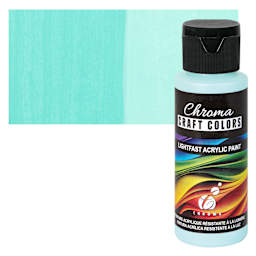 Chroma Craft Colors Acrylic Paint - Seas the Day, swatch and bottle