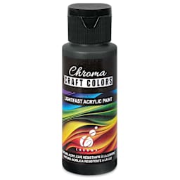 Chroma Craft Colors Acrylic Paint - Raven, 2 oz