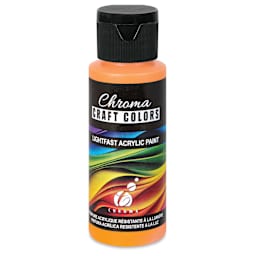 Chroma Craft Colors Acrylic Paint - Orange Poppy, 2 oz
