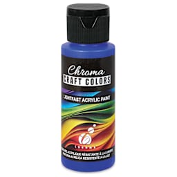 Chroma Craft Colors Acrylic Paint - Egyptian Blue, 2 oz