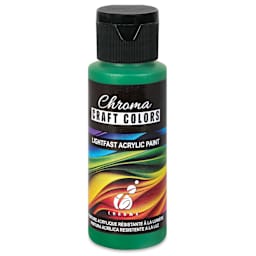 Chroma Craft Colors Acrylic Paint - Green with Envy, 2 oz