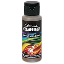 Chroma Craft Colors Acrylic Paint - Mocha, 2 oz
