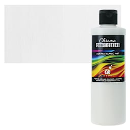 Chroma Craft Colors Acrylic Paint - Coconut, 8 oz, swatch and bottle