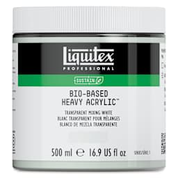 Liquitex Bio-Based Heavy Acrylic Paint - Transparent Mixing White, 500 ml