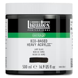 Liquitex Bio-Based Heavy Acrylic Paint - Lamp Black, 500 ml