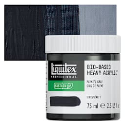 Liquitex Bio-Based Heavy Acrylic Paint - Payne's Gray, 75 ml jar and swatch
