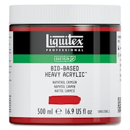 Liquitex Bio-Based Heavy Acrylic Paint - Naphthol Crimson, 500 ml