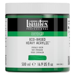 Liquitex Bio-Based Heavy Acrylic Paint - Emerald Green, 500 ml