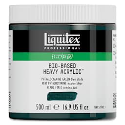 Liquitex Bio-Based Heavy Acrylic Paint - Phthalo Green (Blue Shade), 500 ml