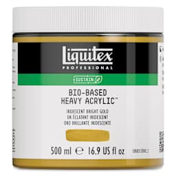 Liquitex Bio-Based Heavy Acrylic Paint - Iridescent Bright Gold, 500 ml